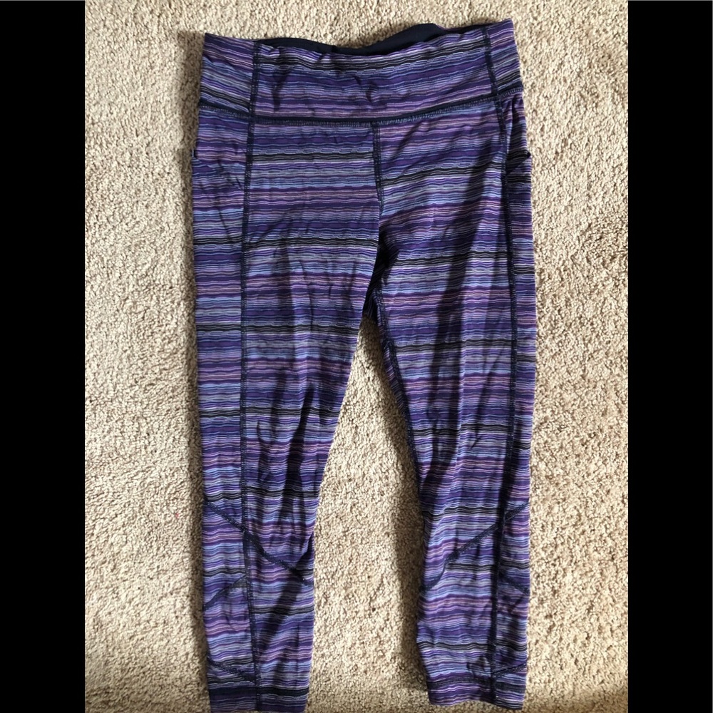 Lulu lemon striped leggings